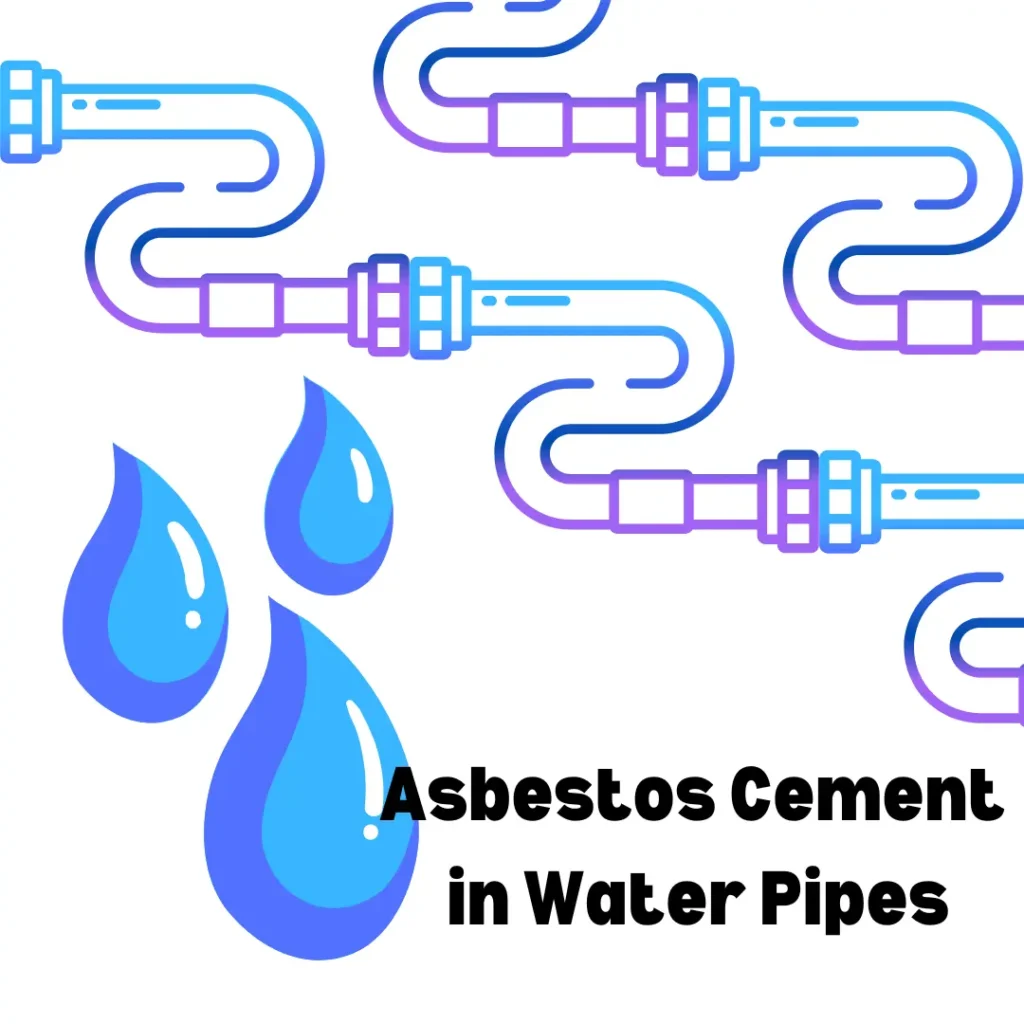 Asbestos cement in water pipes