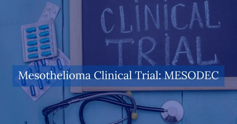 Mesothelioma Clinical Trial MESODEC