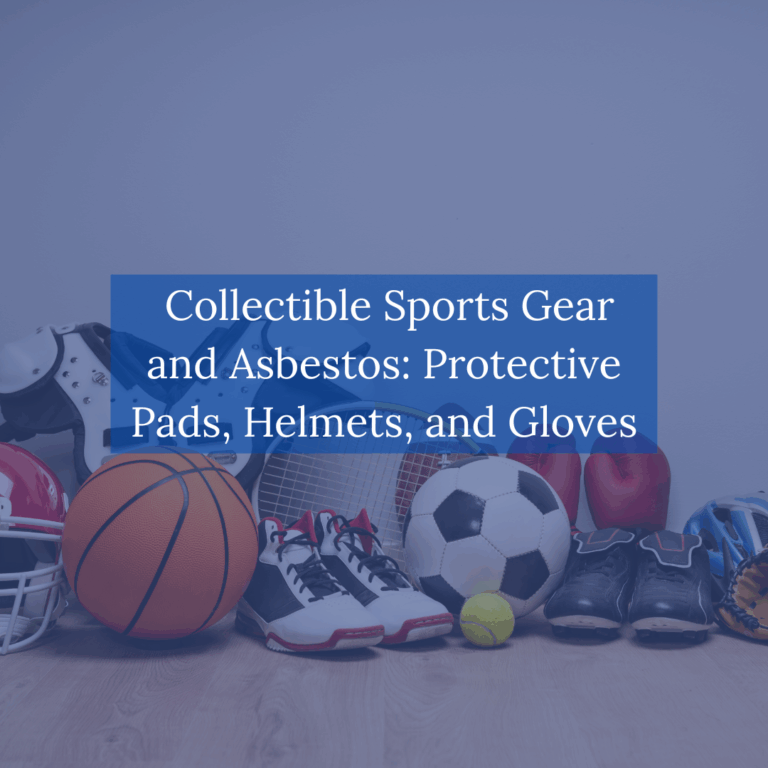 Collectible Sports Gear and Asbestos Protective Pads Helmets and Gloves