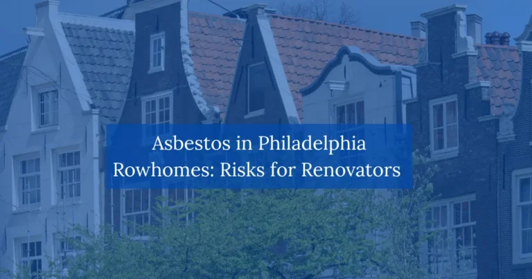 Asbestos in Philadelphia Rowhomes Risks for Renovators
