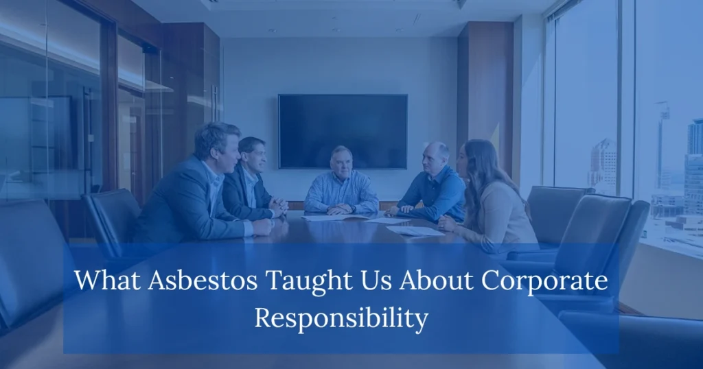 What Asbestos Taught Us About Corporate Responsibility
