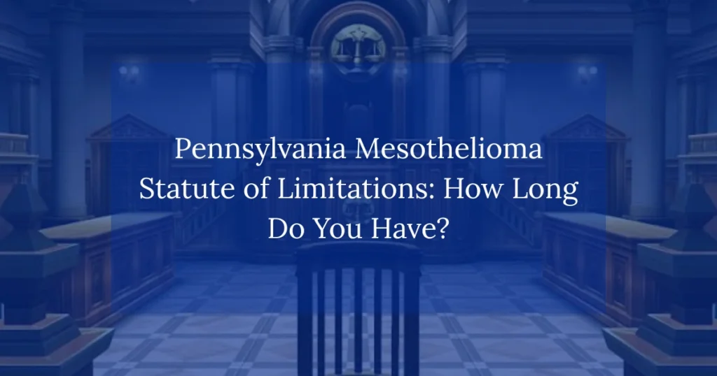 Pennsylvania Mesothelioma Statute of Limitations: How Long Do You Have?