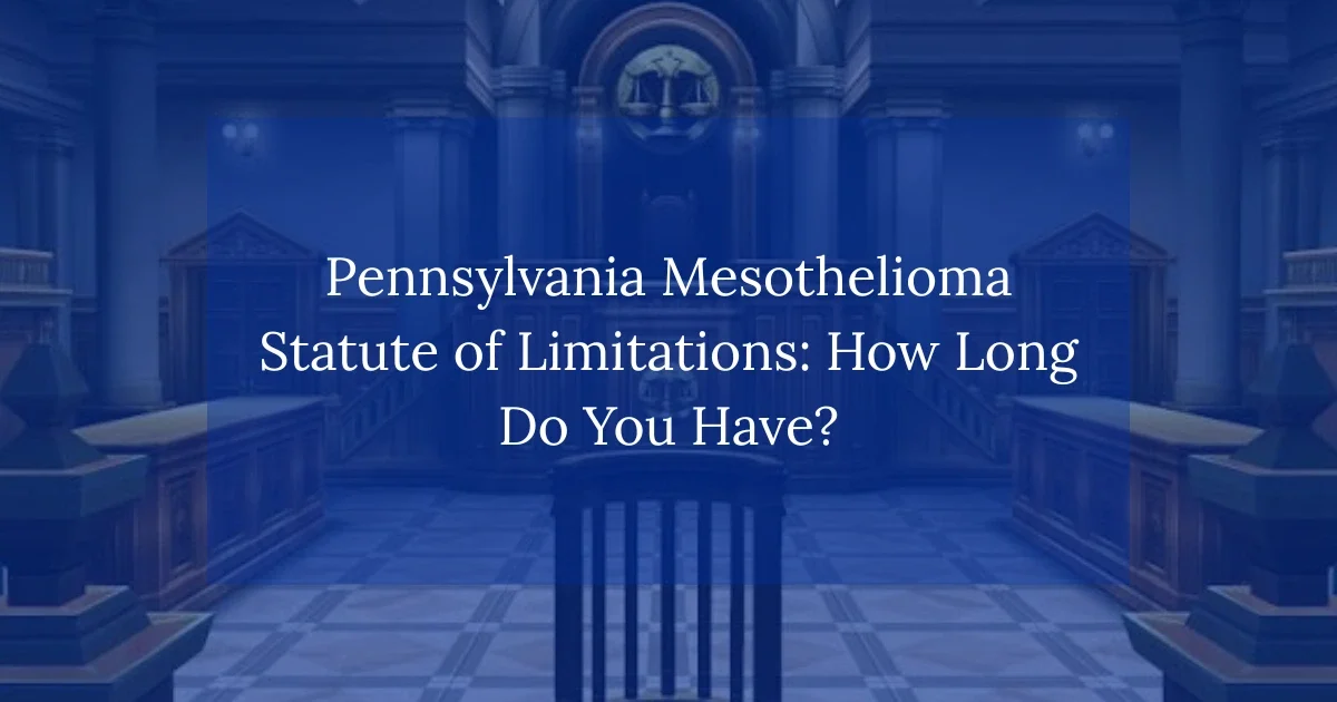Pennsylvania Mesothelioma Statute of Limitations: How Long Do You Have?